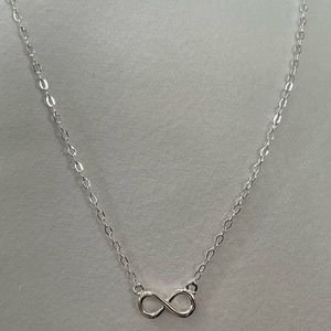 Infinity Pendant Necklace .925 Sterling Silver